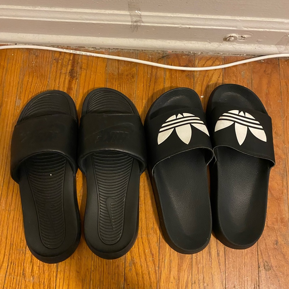 Nike and Adidas slides bundle